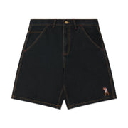 HEADACHE JEAN SHORTS WASHED BLACK